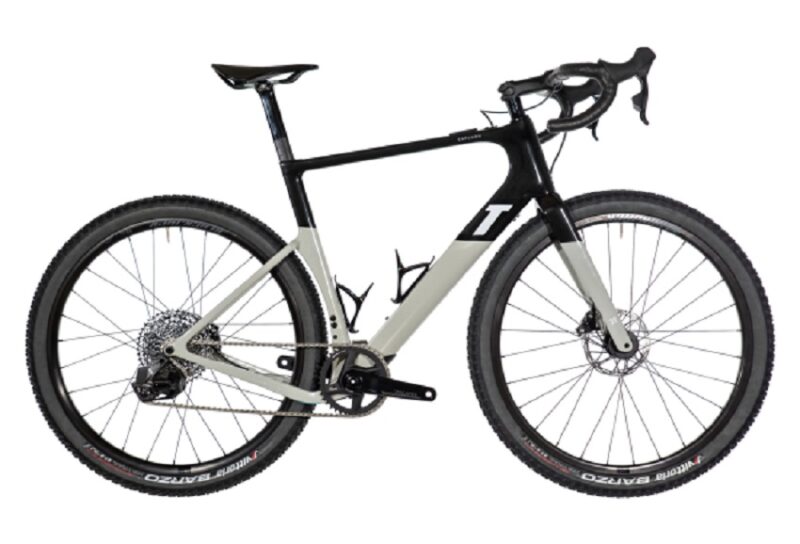 Gravel Bike Électrique 3T Exploro RaceMax Boost Dropbar Sram Rival eTap AXS 12V 250 Wh 650b Noir Gris 2023