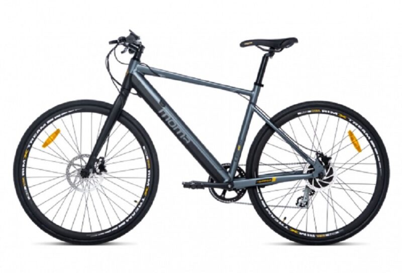 Moma Bikes E-ROAD PRO 28, Equipped Full Shimano, 8 Vitesses, Freins à disques Hydrauliques, Bat. Ion Lithium intégrée et amovible de 36V 10Ah 160-195 cm – Image 2