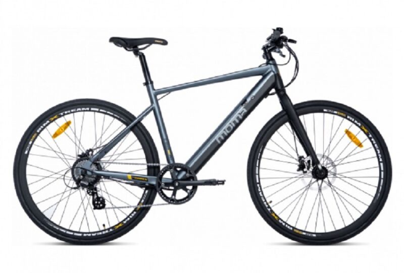Moma Bikes E-ROAD PRO 28, Equipped Full Shimano, 8 Vitesses, Freins à disques Hydrauliques, Bat. Ion Lithium intégrée et amovible de 36V 10Ah 160-195 cm – Image 3