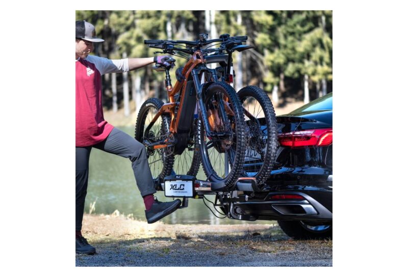 PORTE-VÉLOS SUR BOULE D'ATTELAGE XLC CC-C07 ALMADA WORK-E PLIABLE 2 VÉLOS – Image 3