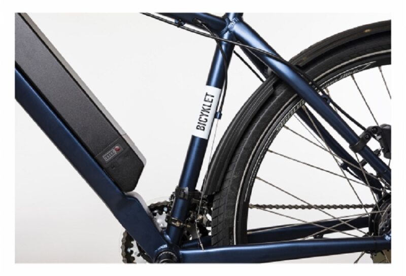 VTC Électrique Bicyklet Joseph Shimano Altus 7V 417 Wh 700 mm Bleu – Image 3