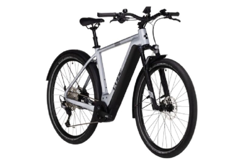 VTC Électrique Cube Nuride Hybrid EXC 625 Allroad Shimano Deore 12V 625 Wh 29'' Argent Polar 2023 – Image 2
