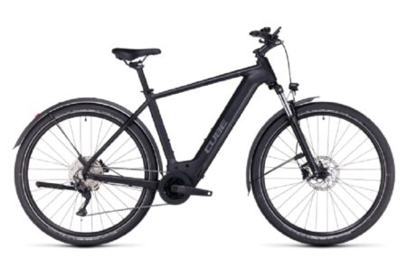 VTC Électrique Cube Nuride Hybrid Pro 750 Allroad Shimano Deore 10V 750 Wh 29'' Noir 2023
