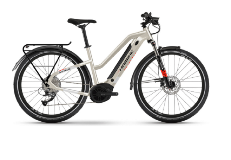 VTC Électrique Haibike Trekking 4 Mid Shimano Alivio/Altus 9V 500 Wh 27.5'' Beige Desert 2022
