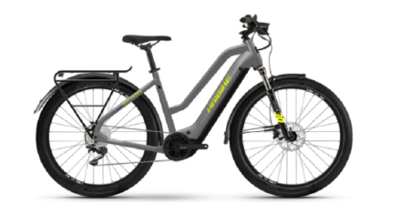 VTC Électrique Haibike Trekking 6 Mid Shimano Deore 10V i630Wh 27.5'' Gris / Jaune Mat 2022