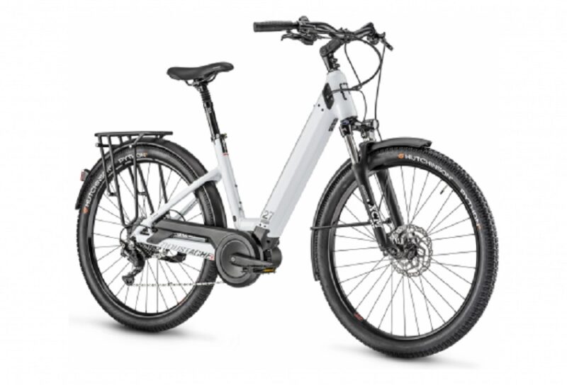 VTC Électrique Moustache Samedi 27 Xroad 3 Open Shimano Deore 10V 625 Wh 27.5'' Blanc 2022 – Image 2