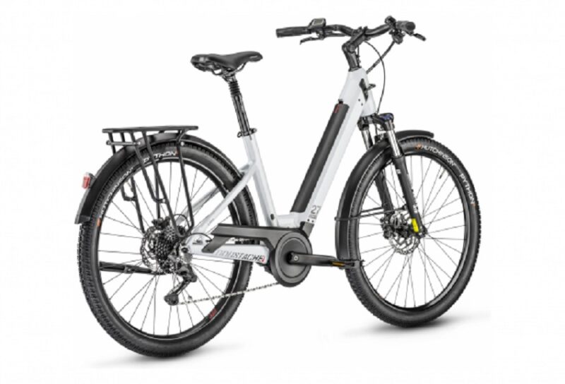 VTC Électrique Moustache Samedi 27 Xroad 3 Open Shimano Deore 10V 625 Wh 27.5'' Blanc 2022 – Image 3