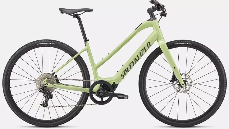 VTC électrique specialized Vado SL 4.0 - Cadre Bas Vert