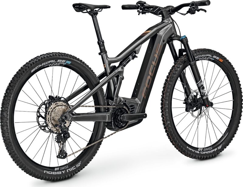 VTT Électrique FOCUS THRON² 6.9 625 Wh 12 Vitesses 2023 gris – Image 5