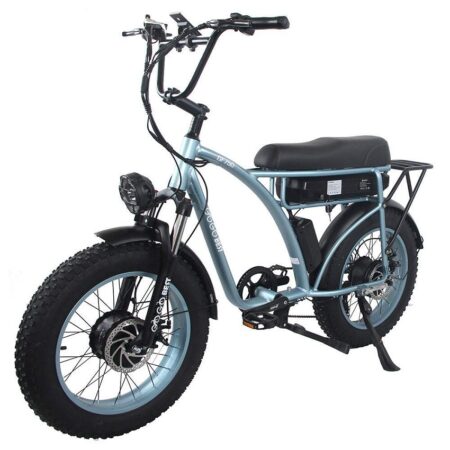 VTT Electrique Gogobest GF750 1000Wx2 20'' Fat Bike 17.5Ah 25km/h 80km Bleu