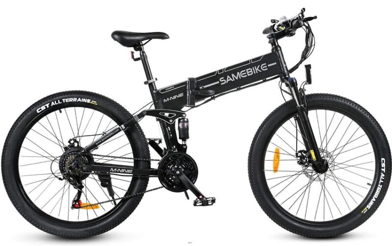 VTT Électrique Pliable Samebike LO26-II 500W 26" avec Roue à Rayons 10Ah 35km/h 80km Noir