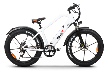 VTT Electrique RKS XR6 Moteur Roue Arrière 250W 27'' 10 Ah - XR6 Blanc