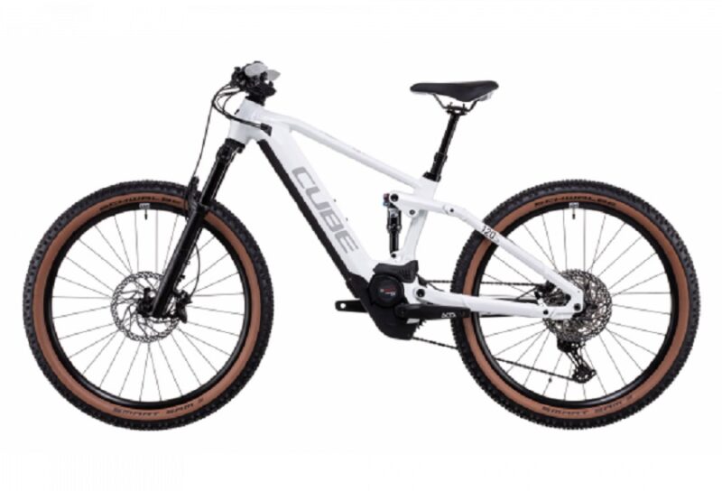 VTT Électrique Tout-Suspendu Cube Stereo Hybrid 120 SL 625 27.5 Shimano Deore/XT 12V 625 Wh 27.5'' Blanc 2022 – Image 4