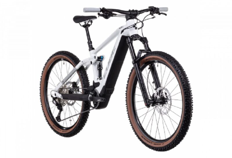 VTT Électrique Tout-Suspendu Cube Stereo Hybrid 120 SL 625 27.5 Shimano Deore/XT 12V 625 Wh 27.5'' Blanc 2022 – Image 2