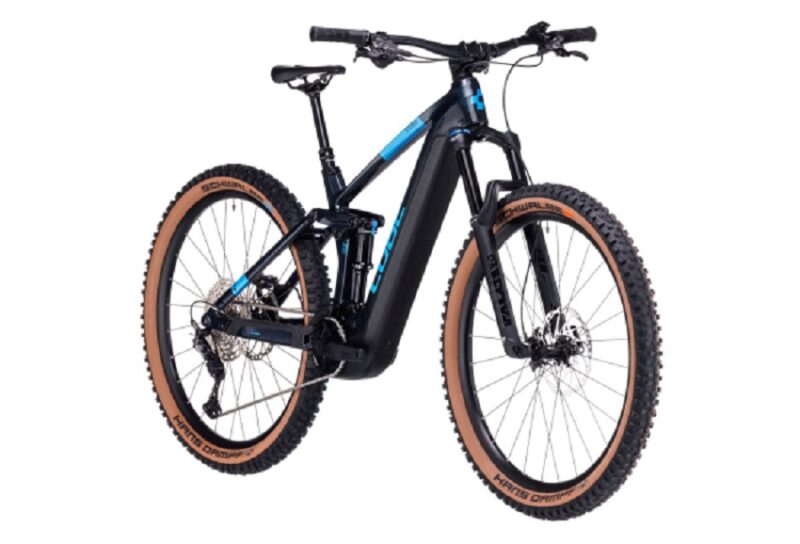 VTT Électrique Tout-Suspendu Cube Stereo Hybrid 140 HPC SLX 750 Shimano Deore/XT 12V 750 Wh 29'' Bleu Liquid 2023 – Image 4