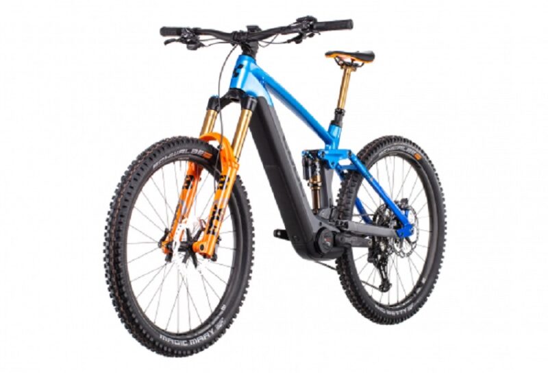  VTT Électrique Tout-Suspendu Cube Stereo Hybrid 160 HPC Actionteam 750 27.5 Shimano XT 12V 750 Wh 27.5'' Bleu Gris Actionteam 2022 – Image 2