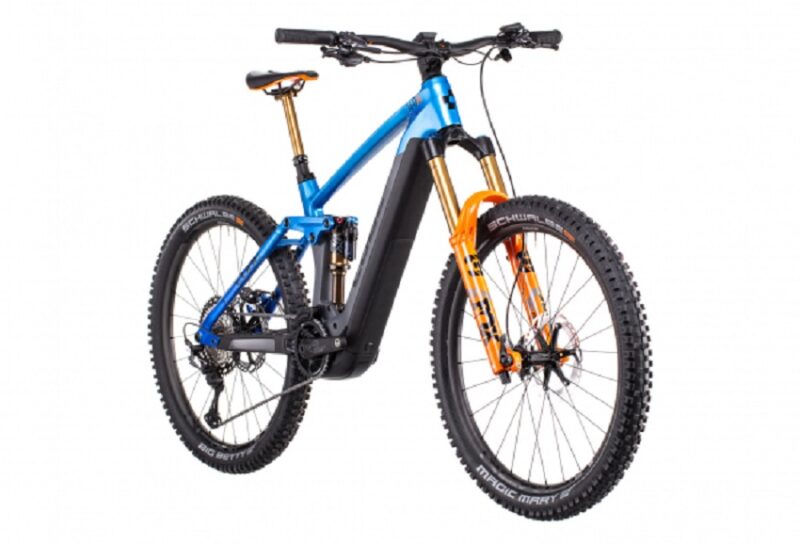  VTT Électrique Tout-Suspendu Cube Stereo Hybrid 160 HPC Actionteam 750 27.5 Shimano XT 12V 750 Wh 27.5'' Bleu Gris Actionteam 2022 – Image 3