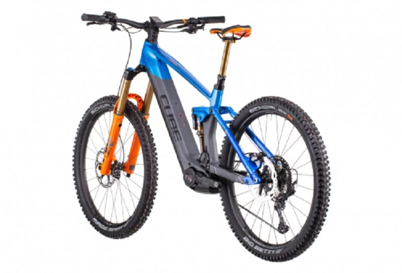  VTT Électrique Tout-Suspendu Cube Stereo Hybrid 160 HPC Actionteam 750 27.5 Shimano XT 12V 750 Wh 27.5'' Bleu Gris Actionteam 2022 – Image 4