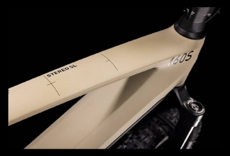 VTT Électrique Tout-Suspendu Cube Stereo Hybrid 160 HPC SL 750 Shimano Deore/XT 12V 750 Wh 27.5'' Beige Désert 2022 – Image 2