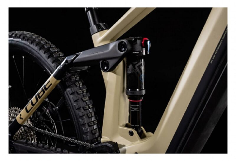 VTT Électrique Tout-Suspendu Cube Stereo Hybrid 160 HPC SL 750 Shimano Deore/XT 12V 750 Wh 27.5'' Beige Désert 2022 – Image 3