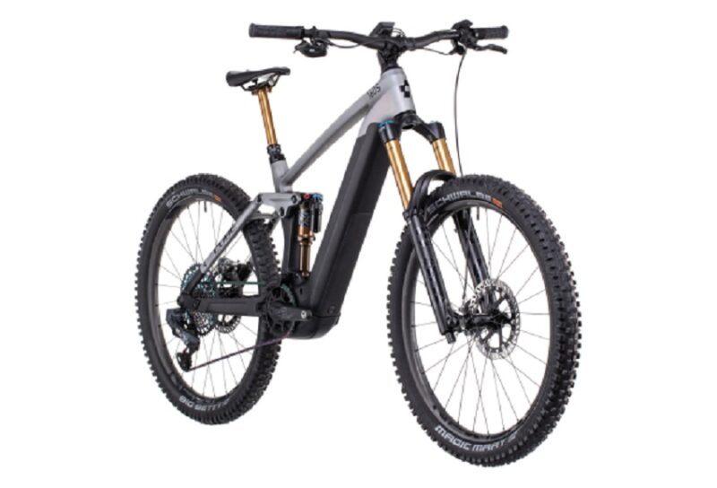 VTT Électrique Tout-Suspendu Cube Stereo Hybrid 160 HPC SLT 750 27.5 Sram XX1 Eagle AXS 12V 750 Wh 27.5'' Argent Prizm Gris Carbon 2022 – Image 2
