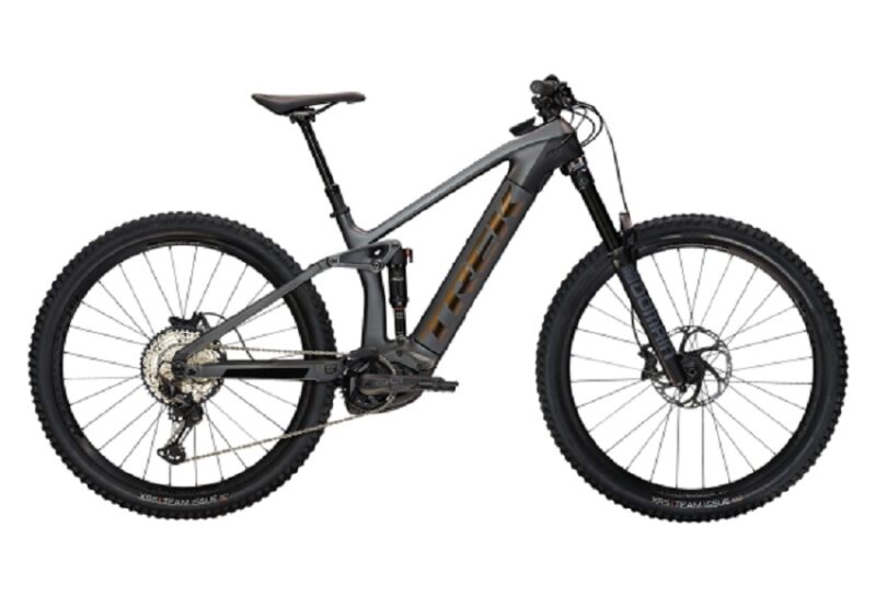 VTT Électrique Tout-Suspendu Trek Rail 9.7 Shimano SLX XT 12V 625 Wh 29'' Gris Lithium / Noir 2023
