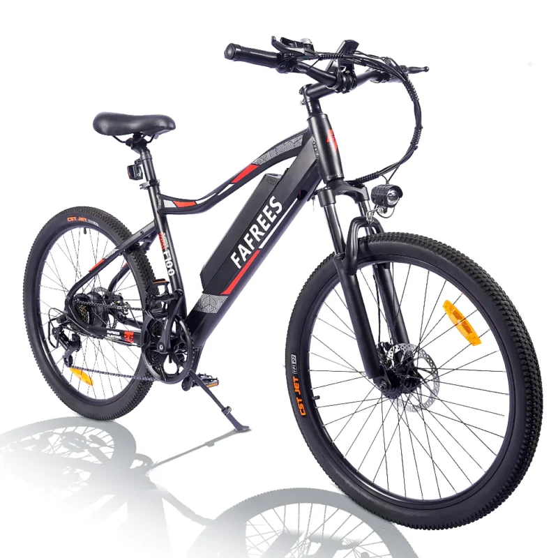 VTT électrique 26'' Fafrees F100 Vitesse max 33km/h 48V 11.6Ah Moteur 350W Noir – Image 10