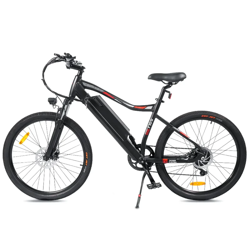 VTT électrique 26'' Fafrees F100 Vitesse max 33km/h 48V 11.6Ah Moteur 350W Noir – Image 8