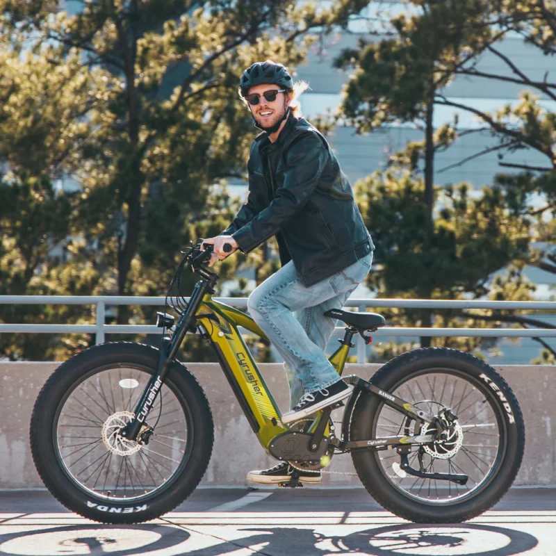VTT électrique Cyrusher Ranger Vélo électrique tout-terrien 750W 20Ah blanc – Image 6