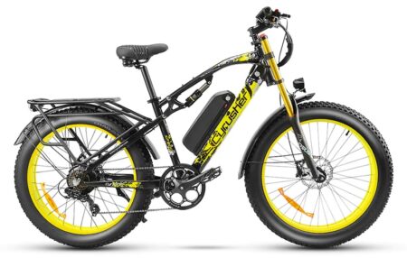 VTT électrique Cyrusher XF900 750W 17Ah fatbike jaune