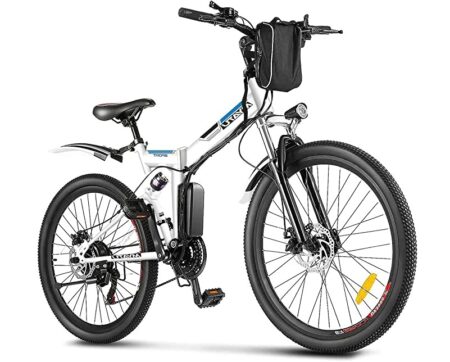 VTT électrique ESKUTE 26 Pouces Pliable TJGB Blanc