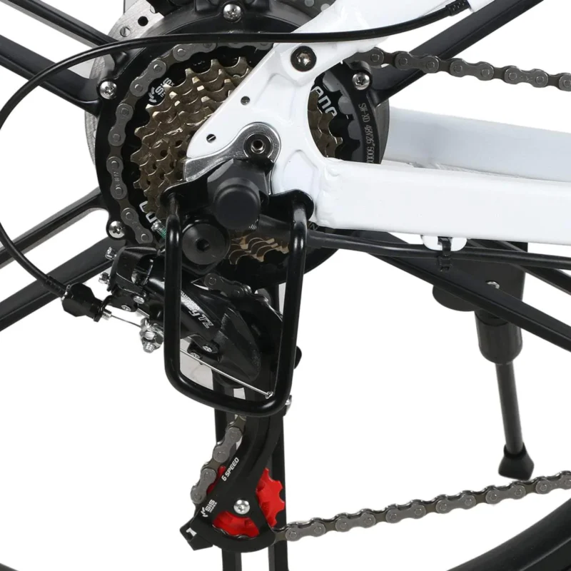 VTT électrique Samebike LO26-II 500W 26" 25km/h 70km Blanc – Image 3