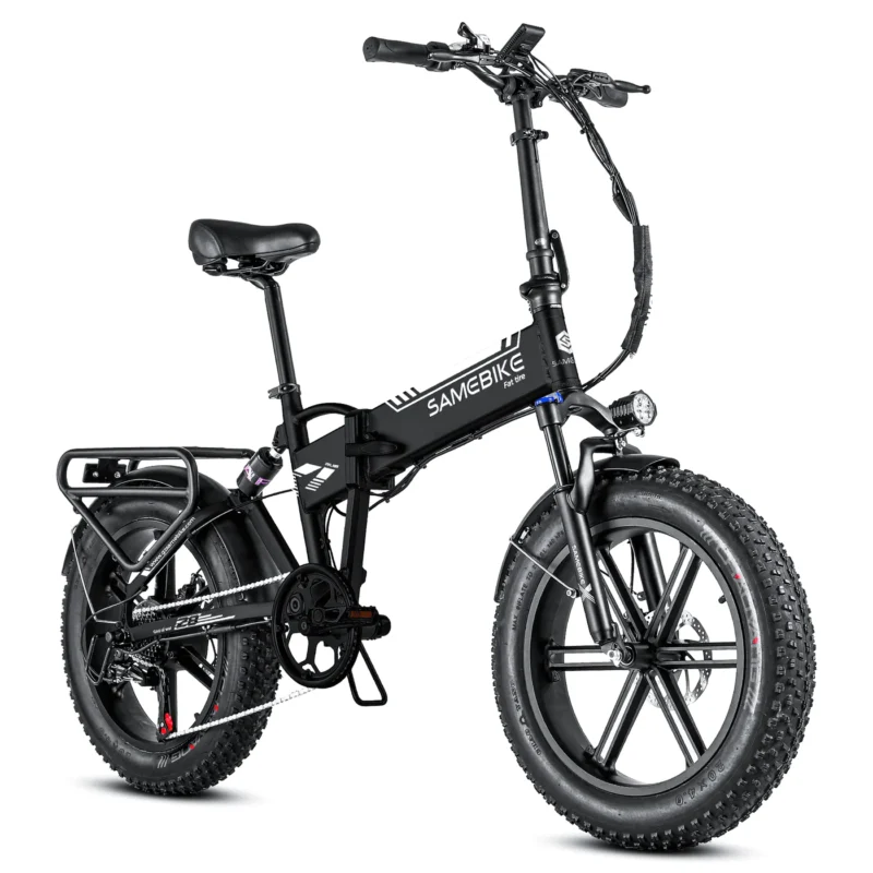 VTT électrique pliant Samebike XWLX09 500W 25km/h 80km Fat Bike gris – Image 4