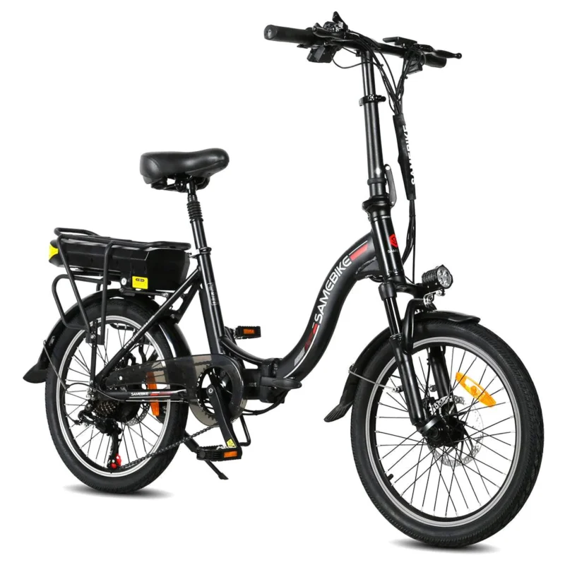 Vélo Électrique Pliable Samebike JG20 350W 20" 10Ah 25km/h 80km Noir – Image 2
