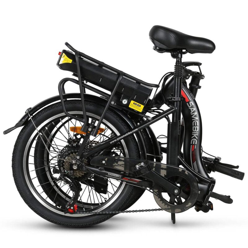Vélo Électrique Pliable Samebike JG20 350W 20" 10Ah 25km/h 80km Noir – Image 4