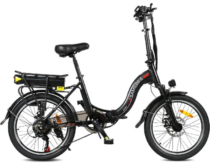 Vélo Électrique Pliable Samebike JG20 350W 20" 10Ah 25km/h 80km Noir