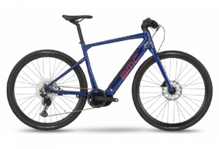Vélo Fitness Électrique BMC Alpenchallenge AMP AL One Shimano Deore 11V 625 Wh 700 mm Bleu Ultramarine 2023
