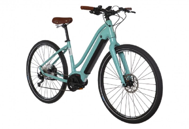 Vélo Fitness Électrique Bicyklet Béatrice Shimano Altus 9V 500 Wh 700 mm Bleu – Image 2