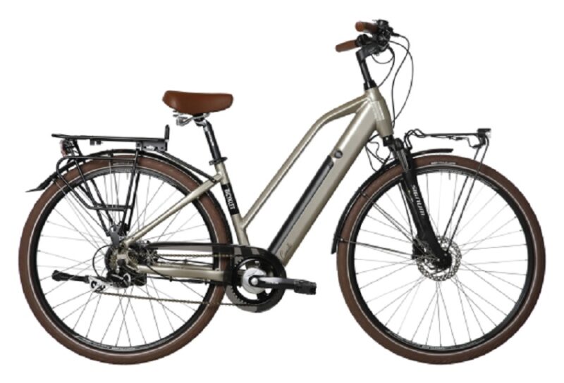 Vélo de Ville Électrique Bicyklet Camille Shimano Acera/Altus 8V 504 Wh 700 mm Gris