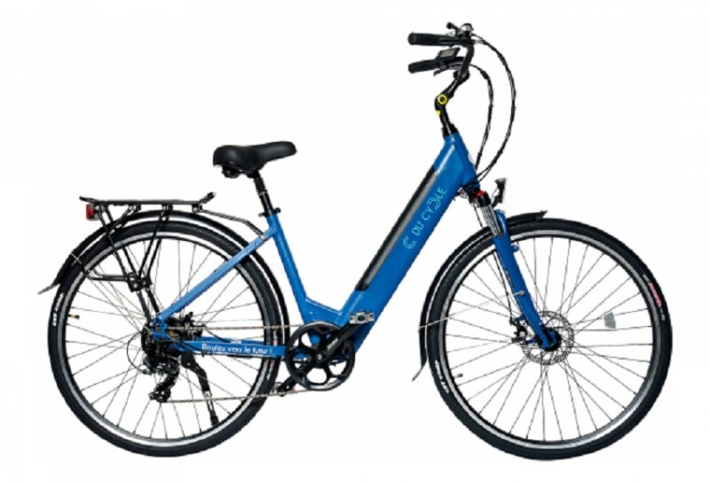 Vélo de Ville Électrique - C du Cycle - Ariane - 360 wh 700 mm Bleu Mat 2022