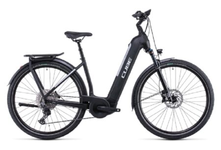 Vélo de Ville Électrique Cube Kathmandu Hybrid EXC 750 Easy Entry Shimano Deore 12V 750 Wh 700 mm Noir 2022