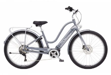 Vélo de Ville Électrique Electra Townie Path Go! 10D Equipped Step-Thru Shimano Deore 10V 500 Wh 27.5'' Gris Holographic 2021