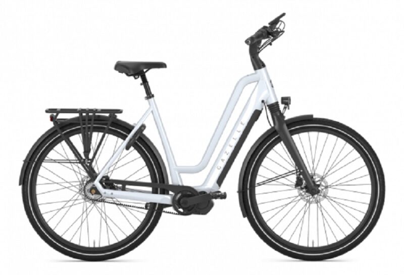Vélo de Ville Électrique Gazelle Chamonix C5 HMS Shimano Nexus 5V 504 Wh 700 mm Bleu Frozen 2022