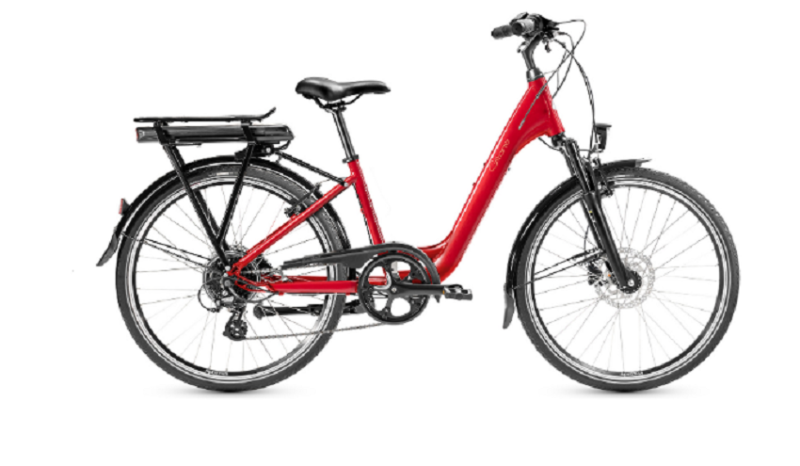 Vélo de Ville Électrique Gitane ORGAN'eB Shimano Tourney/Altus 7V 500Wh 700mm Rouge Rubis 2022
