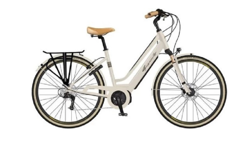 Vélo de Ville Électrique Granville E-Smooth 20 Shimano Altus 7V 400 Wh 700 mm Blanc Ivoire 2022