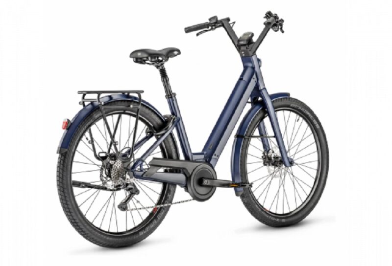 Vélo de Ville Électrique Moustache Bikes Lundi 27.3 Shimano Deore 10V 27.5'' 500 Wh Bleu Minuit 2021 – Image 2
