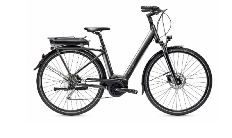 Vélo de Ville Électrique Peugeot eC01 D9 Shimano Alivio 9V 300Wh Noir 2022