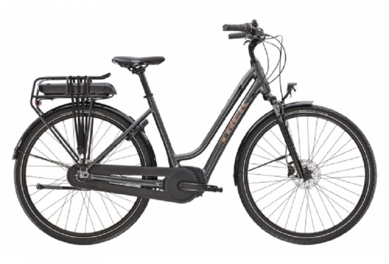 Vélo de Ville Électrique Trek District+ 1 Midstep Shimano Nexus 7V 400 Wh 700 mm Gris Lithium 2023