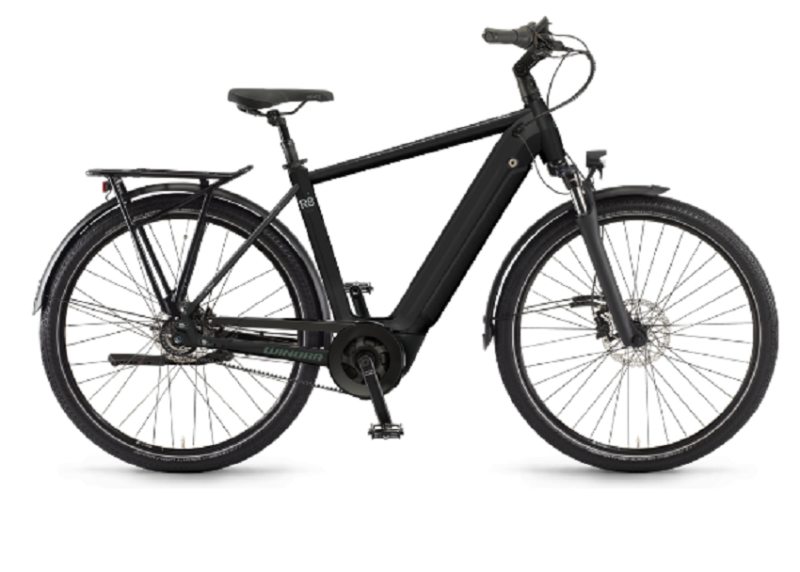 Vélo de Ville Électrique Winora Sinus R8f Gents Shimano Nexus 8V 625 Wh 650b Noir 2022