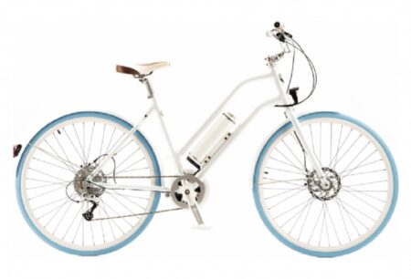 Vélo de Ville Electrique e-LiFE Confort 330Wh MicroShift 10V Blanc Métallisé